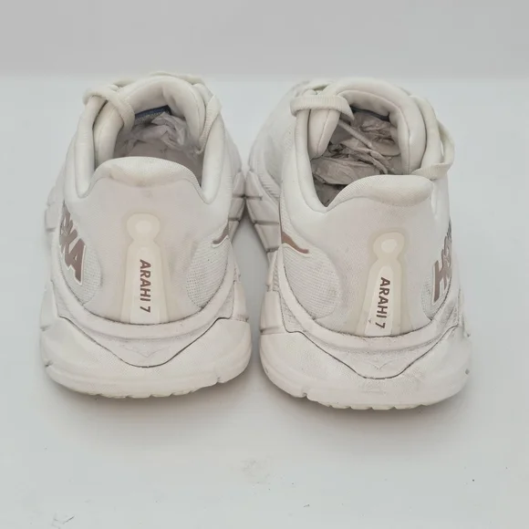 Hoka Arahi 7 Women's Running Shoes, White, US 6B – Preowned - Picture 7 of 13